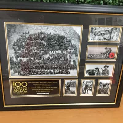 100 Years of ANZAC Limited Edition Framed Memorabilia 