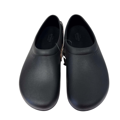 Crocs Unisex  Size  Mens 8 Womens 10 Black  "On the clock" Work Slipon 