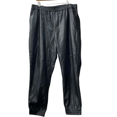 City Chic Womens Size L Black Joggers