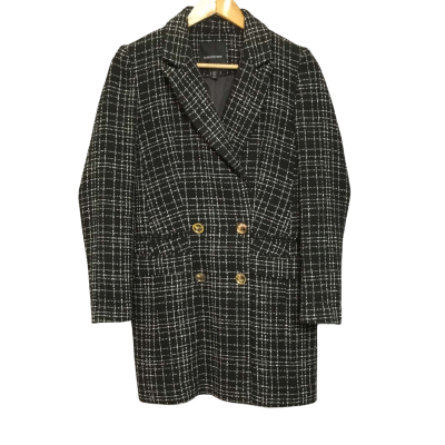 Forever New Women’s Size 8 Black & White Coat