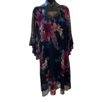 Autograph Womens  Size 18 Casual Dress Blue / Floral 