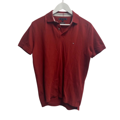 Tommy Hilfiger Mens  Size M Short Sleeve Shirt Red 