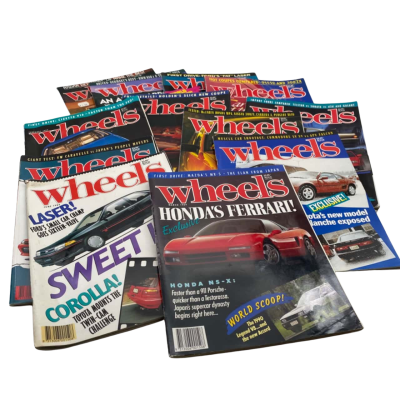 12x 1987-1990 ‘Wheels’ Magazines