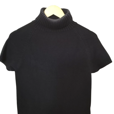 Witchery Womens  Size L Short Sleeve Roll Neck Knitted Top 