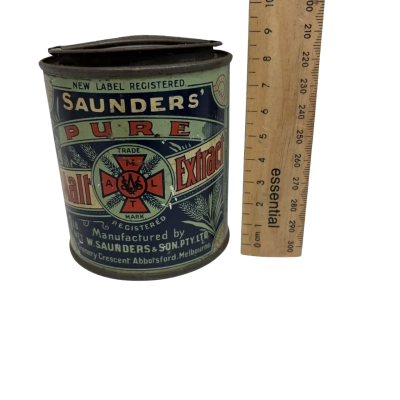 Saunders Malt extract tin