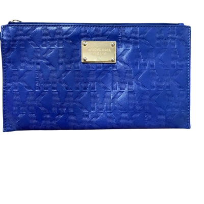 Michael Kors Blue Zip Around Wallet 