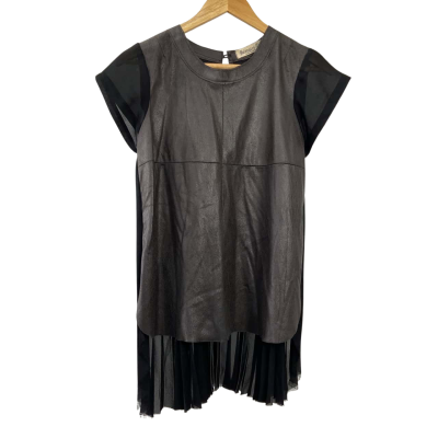 Bolongaro Trevor - Women's Short Sleeve Top - Hand Crafted in East London - Size S - Black