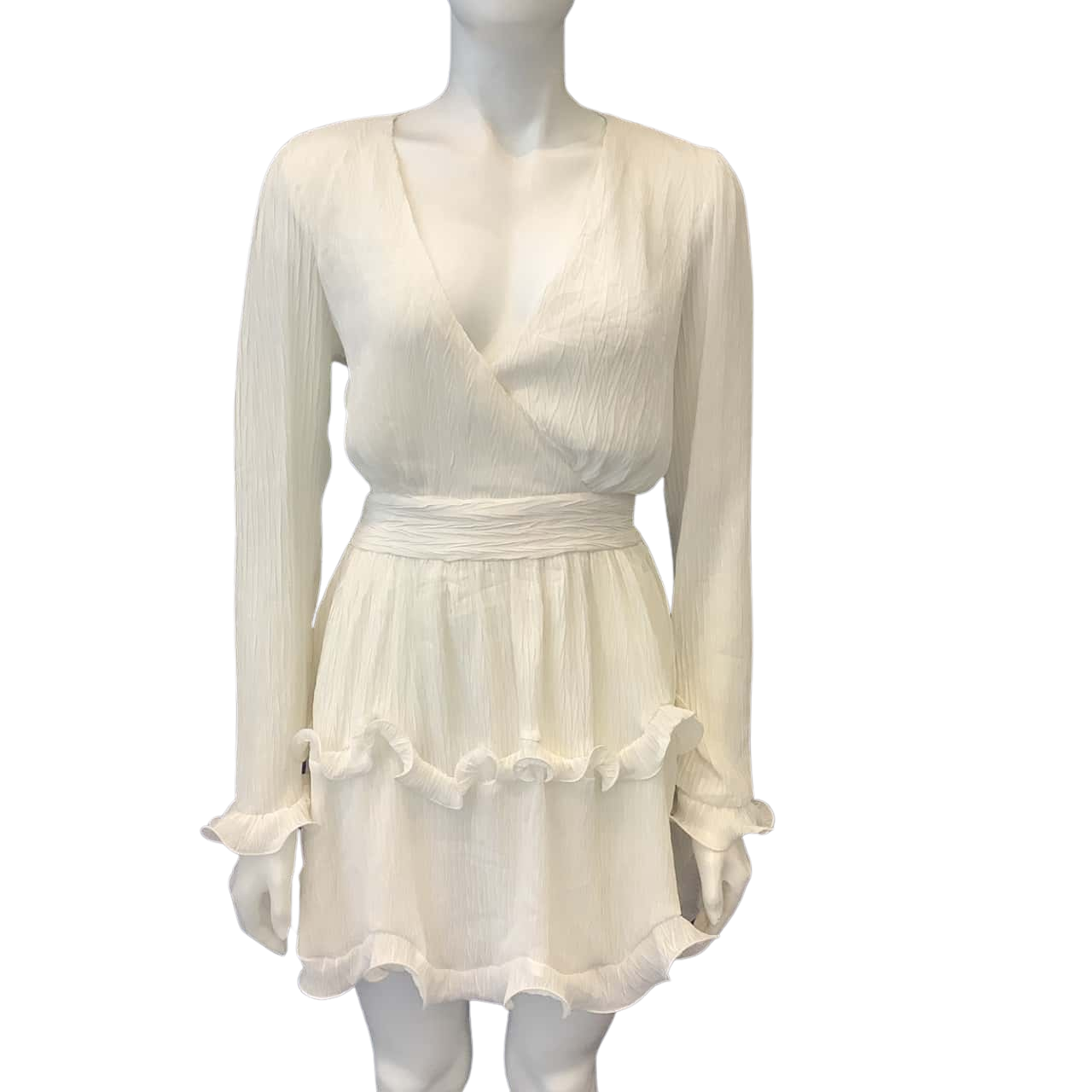 white zip up dress long sleeve Alima Long Sleeve Maxi Dress
