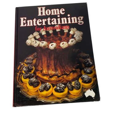 Vintage Home entertaining for Australians cookbook hardcover 1985 