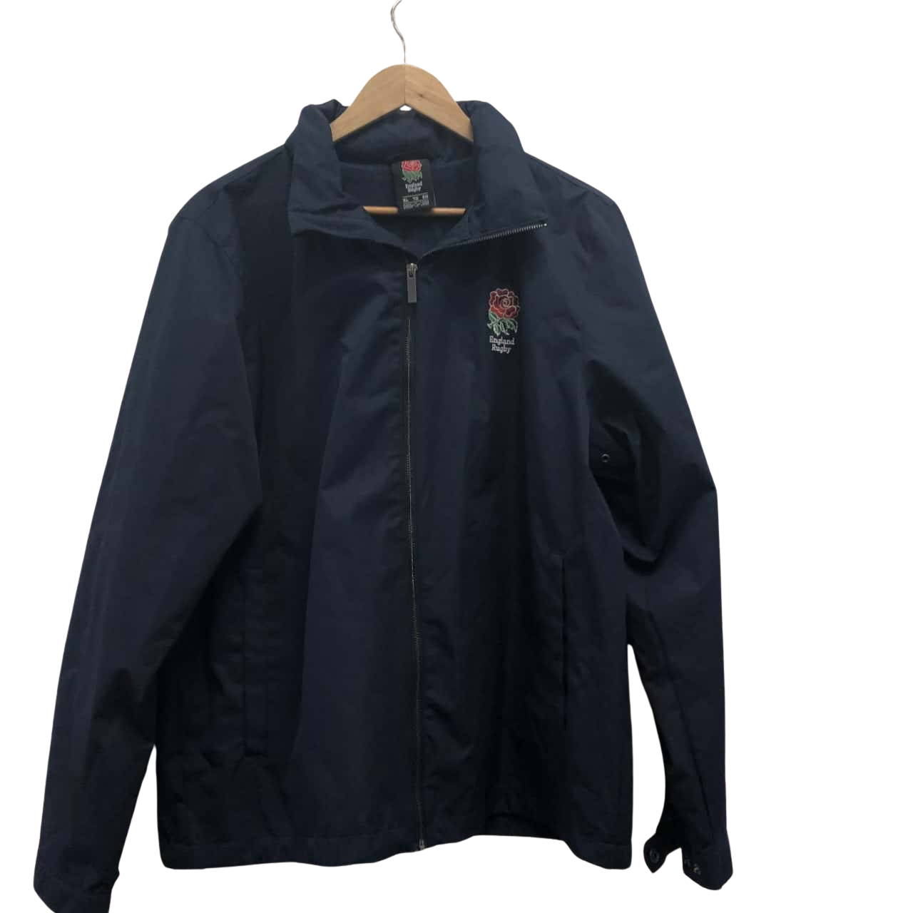 England Rugby Mens Size XL Front Zipper Jacket Navy Blue (s)