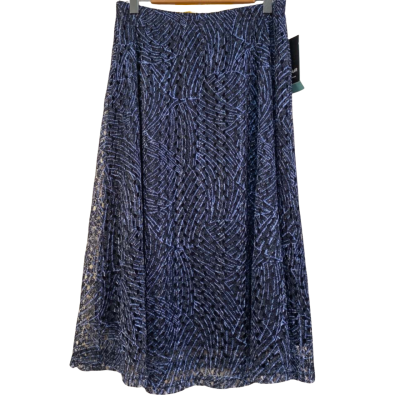 Black Pepper Womens  Size 10 Maxi Skirt Navy Blue / White 