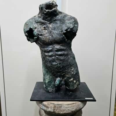 Margaret Dimoff Bronze Sculpt with Pillar.