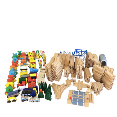 Wooden Train Set As pictured