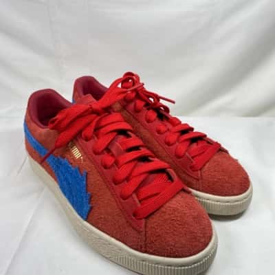 PUMA SNEAKERS SUEDE RED BLUE EU37 