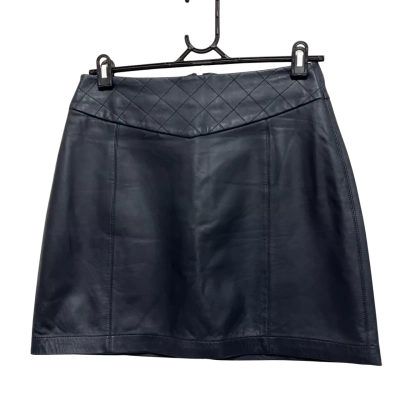 Portmans Womens  Size 10 Leather Skirt Black  