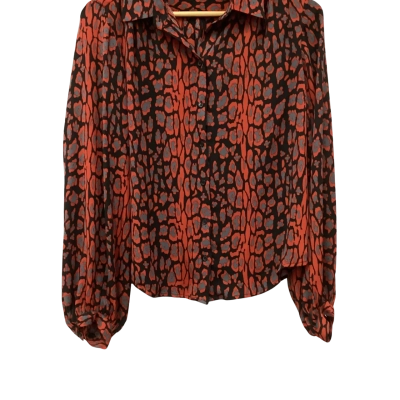Bardot Womens  Size 10 / S Blouse Black  / Grey / Red 