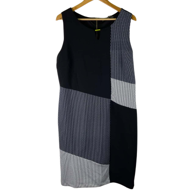Liz Jordan Size 16 Black & Marigold Dress – Perfect for Special Occasions