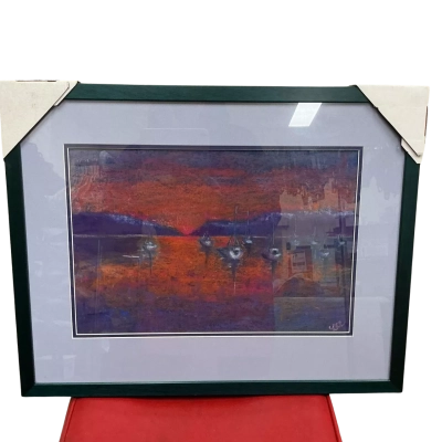 Lee Phillips Pastel framed picture