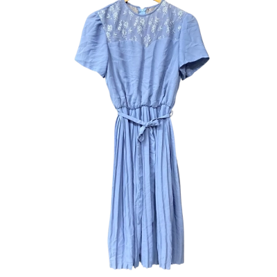 Vintage Marji Womens Size 16 Periwinkle Blue Dress & Jacket Set