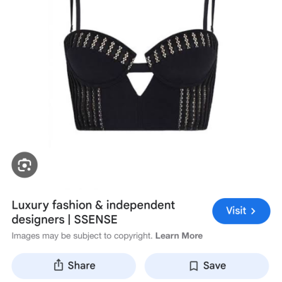 Sass & Bide Womens  Size M Bustier Black  
