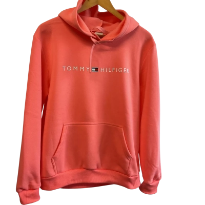 “Tommy Hilfiger” Mens  -Size L -Hoodie Jumper -Orange 