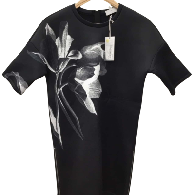 Calvin Klein Womens  Size S Black  / Floral / White 