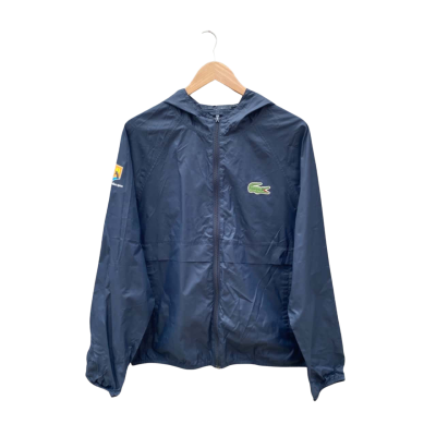 Mens Australian Open X Lacoste Sport Size S Vintage Raincoat Navy Blue 