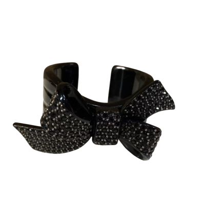 Mimco Black Bow Wrist Cuff