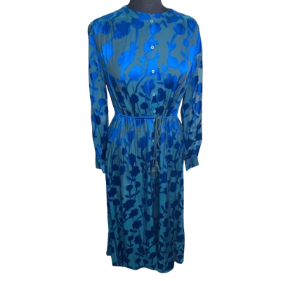 Gorman Womens  Size 10 Long Sleeve Dress Blue 