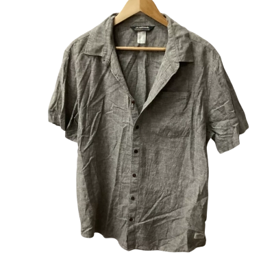 Kathmandu Mens  Size XL Short Sleeve Shirt Grey hemp / cotton blend K