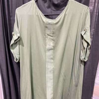 Autograph Womens  Size 12 3/4 Sleeve Top Green 