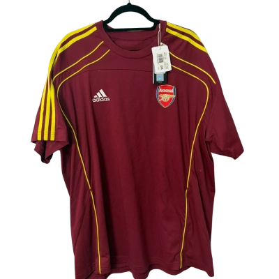 BNWT Arsenal Adidas Mens  Size XXL Short Sleeve T-shirt Maroon 