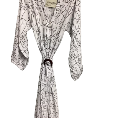 Saffron Road Womens  Size XL Maxi Dress Black  / White 
