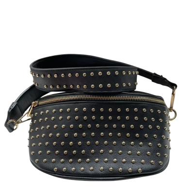 Decjuba Women’s Bum Bag Black with gold spots 