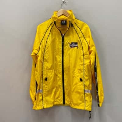 Vintage 1990’s Ruff Ryders Mens  Size S Windbreaker Jacket Yellow 