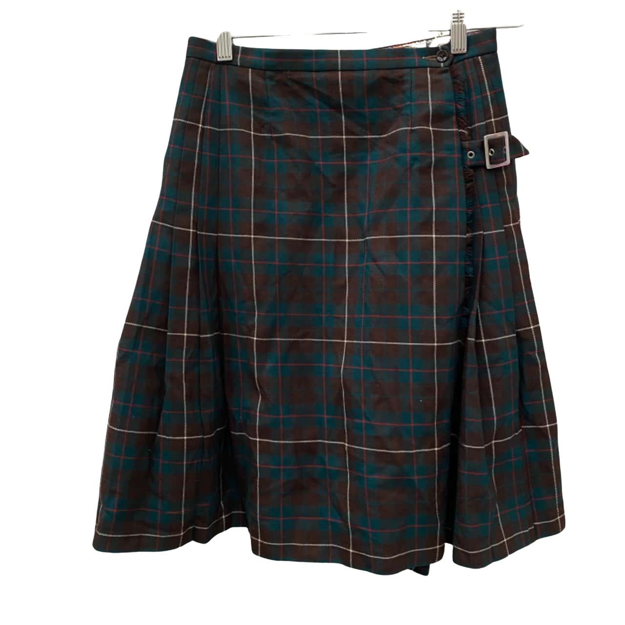 Vintage Retro 100 Wool Womens Green and Brown Fletcher Jones Wrap