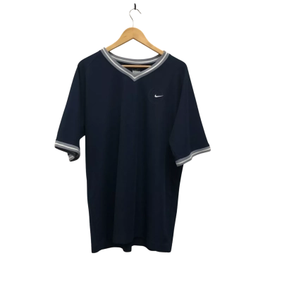 Retro Nike Mens  Size L Basketball Jersey Navy Blue 