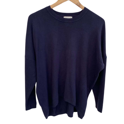 Humidity Womens  Size M / S Long Sleeve Shirt Navy Blue 