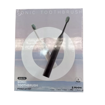 Sodentist AM101 Sonic Electric Toothbrush Set Of 2 Brand New Sealed - Dental