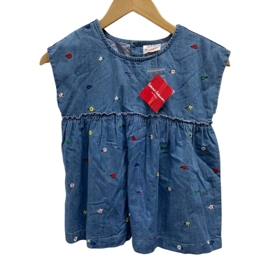 Hanna Andersson Kids blue top, Size 8