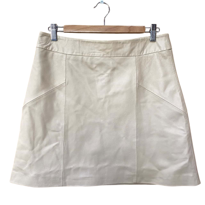 Seed Heritage Beige Leather Skirt Size 12
