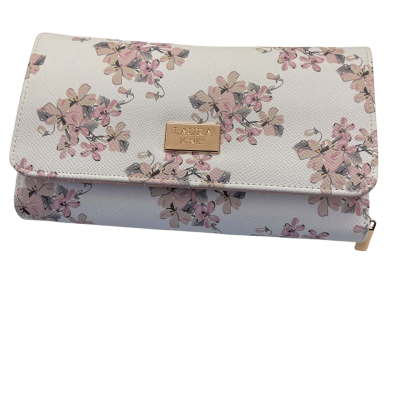 Laura Jones Womens Beige / Floral / Pink  / White wallet 