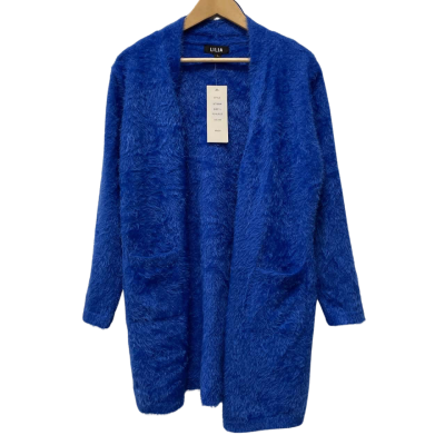 Lilia Womens  Size L Cardigan Blue 