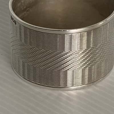 Heavy Solid Sterling Silver Napkin Ring (49gr) - Sheffield 1933 - C.W.F.