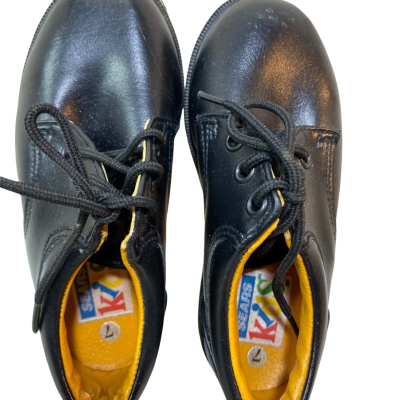 Sears Kids  Size 7 Black Shoes 