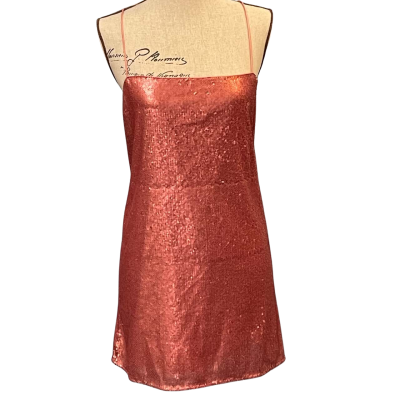C/MEO Collective Womens Size 8 Mini/Party/Shoestring Strap Dress Pink