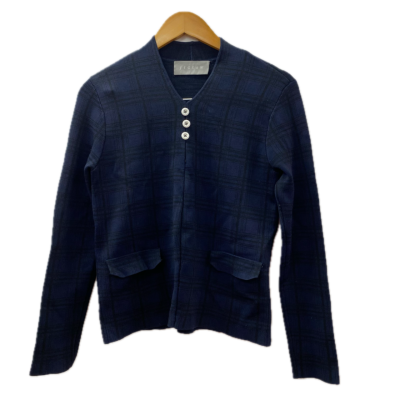 Jigsaw Womens Top Size 10 Black  / Blue / Checked Viscose Blend