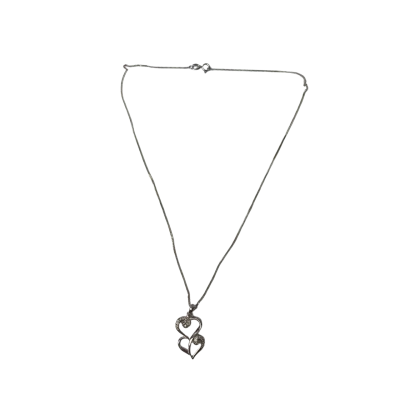 Silver 925 necklace and pendant with CZ stones 