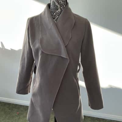 Boohoo Womens  Size One Size Open Jacket Grey 
