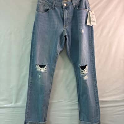 French Connection Womens  Size 10 Distressed Jeans Blue 